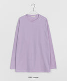 Miroki Basic Plain Slit Over Long Sleeve Tee