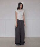 Asymmetrical Wide Pants