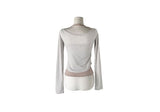 Levan Color Matching Halter Sleeveless Cut Long Sleeve T-shirt Set