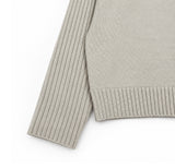 Horin Pocket Semi-Crop Knit Zip-Up