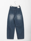 Andian washed parachute denim pants