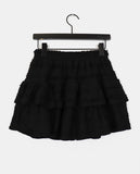 Puku lace frill tiered mini skirt