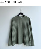 Ribbed Detail Knitted Slab Tee
