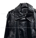 Raven Overfit Crop Rider Jacket