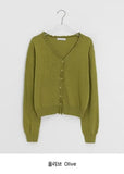 Rico Frill V-Neck Knit Cardigan