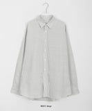 [unisex] Wata Cotton Stripe Over Shirt