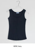 Duhin Basic Color Layered Round Sleeveless