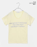 Sachin silver lettering round short sleeve T-shirt
