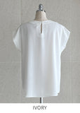 Verona Short Sleeve Pin Tuck Blouse