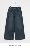Lunen Washing Wide Denim Pants
