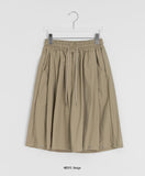 [unisex] Ilkoro Snap Button Nylon Banding Bermuda Pants