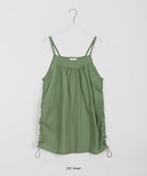 Rotu String Shirring Nylon Layered Sleeveless