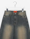 Fanni Painter Vintage Washed Denim Pants