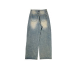 Keds Vintage Washing Wide Denim Pants
