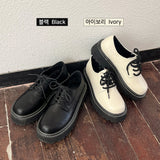 Chuo Stitch Platform Sole Loafers
