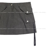 nylon strap cargo pocket skirt