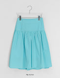 Janta Diagonal Button Banding Midi Skirt