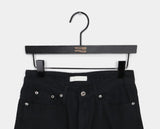 Cumin Brushed Cross Stud Balloon Wide Pants