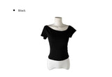 [MADE] Fron Button Slim One-Shoulder Short Sleeve T-Shirt