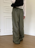 Tissue Coated Parachute Two Way Jogger Wide Pants