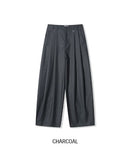 Mono Two-Tuck Wide Slacks