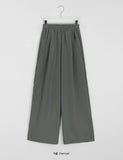 Shumed Nylon Banding Wide Pants
