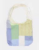 Hari Check Patch Ribbon Big Shoulder Bag