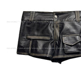 Villa Hand Washing Low Leather Shorts