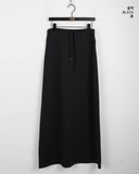 Mutin Jersey Maxi Banding Long Skirt