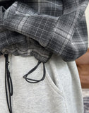 Havelo Check Hooded Jumper