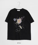 Kuon Print Loose Fit Short Sleeve Tee