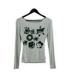 Press Flower Boat Neck Tee
