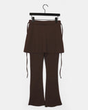 Surfit pin tuck boot cut skirt pants