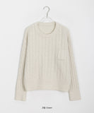 Mekin pocket cable knit