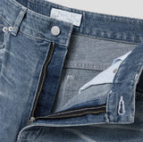 Rings Curved Wide Denim Pants