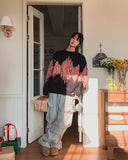 Noise Mohair Jacquard Over Knit