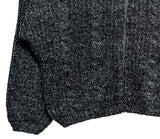 Anka cable two-way knit zip-up cardigan