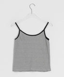 Kasumi Stripe Color Matching Button Sleeveless