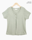 Daren Punched Short Sleeve Cardigan