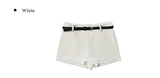 [Belt Set/Pants Lining] Town Low Mini Skirt Pants
