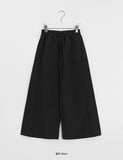 Mocku Banding Nylon Cargo Wide Pants