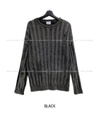 Trip Big Ribbed Damage Dyeing Washing Knit