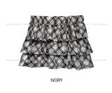 Rani Check Tiered Skirt