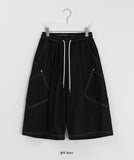 [unisex] Tilk Stitch Banding Cargo Bermuda Pants