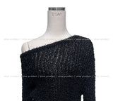 Mandarin Unbalanced Long Knit