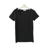 Button Accent Slim Tee