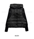 Fog Hooded Knit Lightweight Padded Jacket