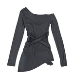 Drape Strap Multi-Layered Tee