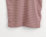 Rachyu  Vintage Stripe Slim Short Sleeve T-shirt