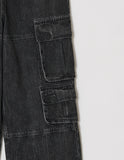 ADDED POCKET DENIM PANTS